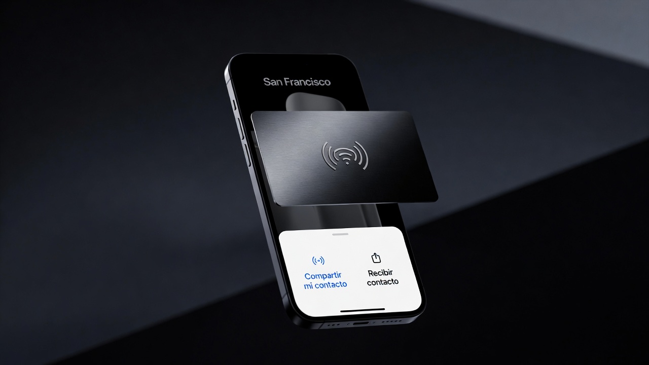 Detalle tarjeta metálica SON Identity